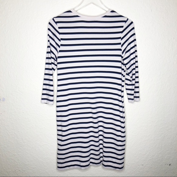 Marine Layer | Gigi White Striped Pocket Dress M - Picture 6 of 6